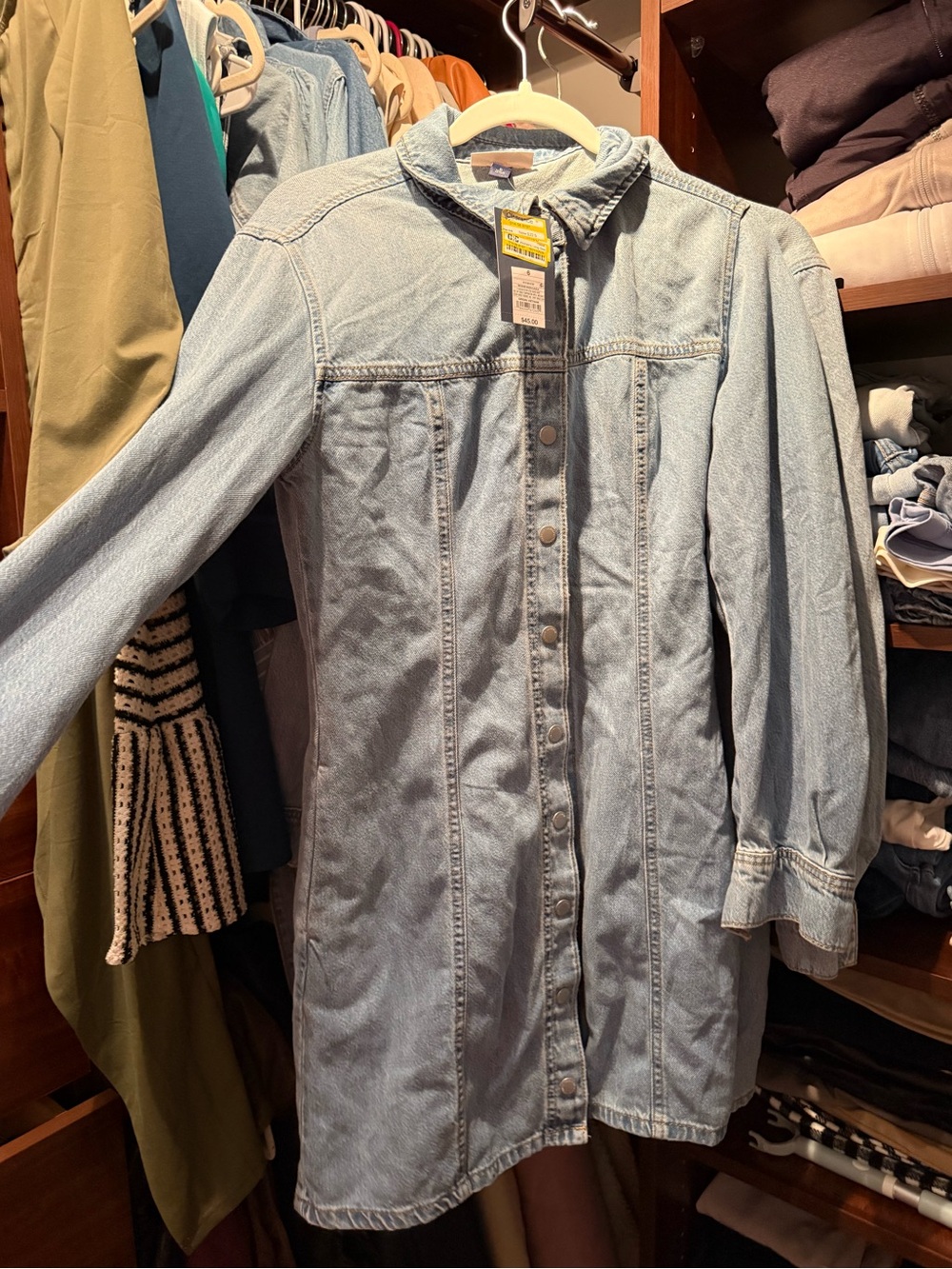 Universal Thread Light Blue Longline Denim Jacket